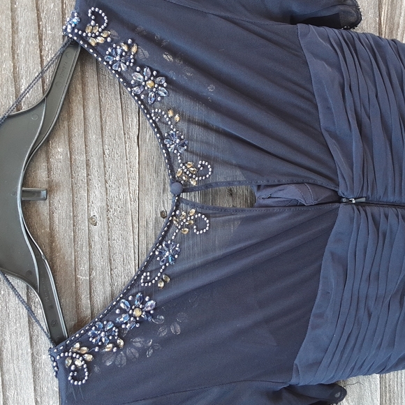 Adrianna Papell Occasions blue formal dress size 6 - Picture 3 of 16